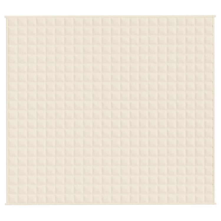Vidaxl Faibleage Couverture 200x225 cm 13 kg Tissu léger Crème