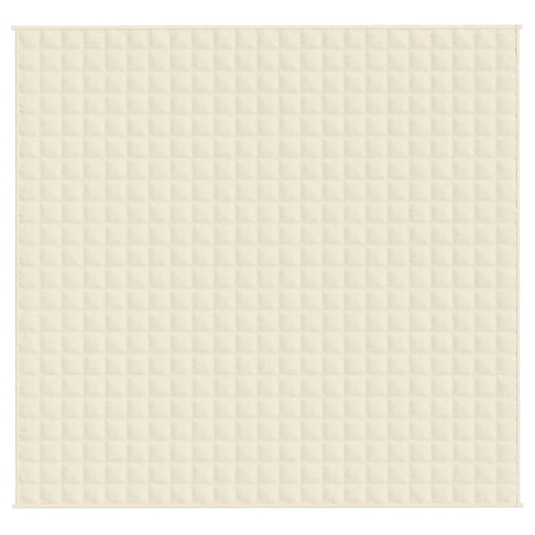 VIDAXL FAIBLAGE COUVERTURE 220X235 cm 11 kg Tissu léger Crème