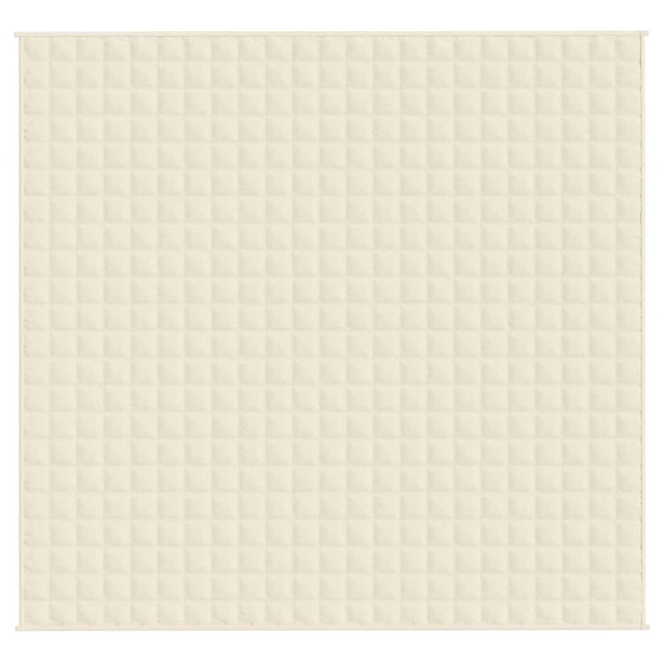 VIDAXL FAIBLAGE COUVERTURE 220X235 cm 15 kg de crème légère en tissu -colore