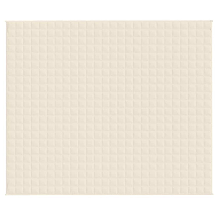 VIDAXL FAIBLAGE COUVERTURE 220X260 cm 11 kg Tissu léger Crème
