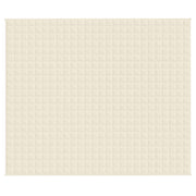 VIDAXL FAIBLAGE COUVERTURE 220X260 CM 15 kg Crème légère en tissu -colore - afbeelding 3