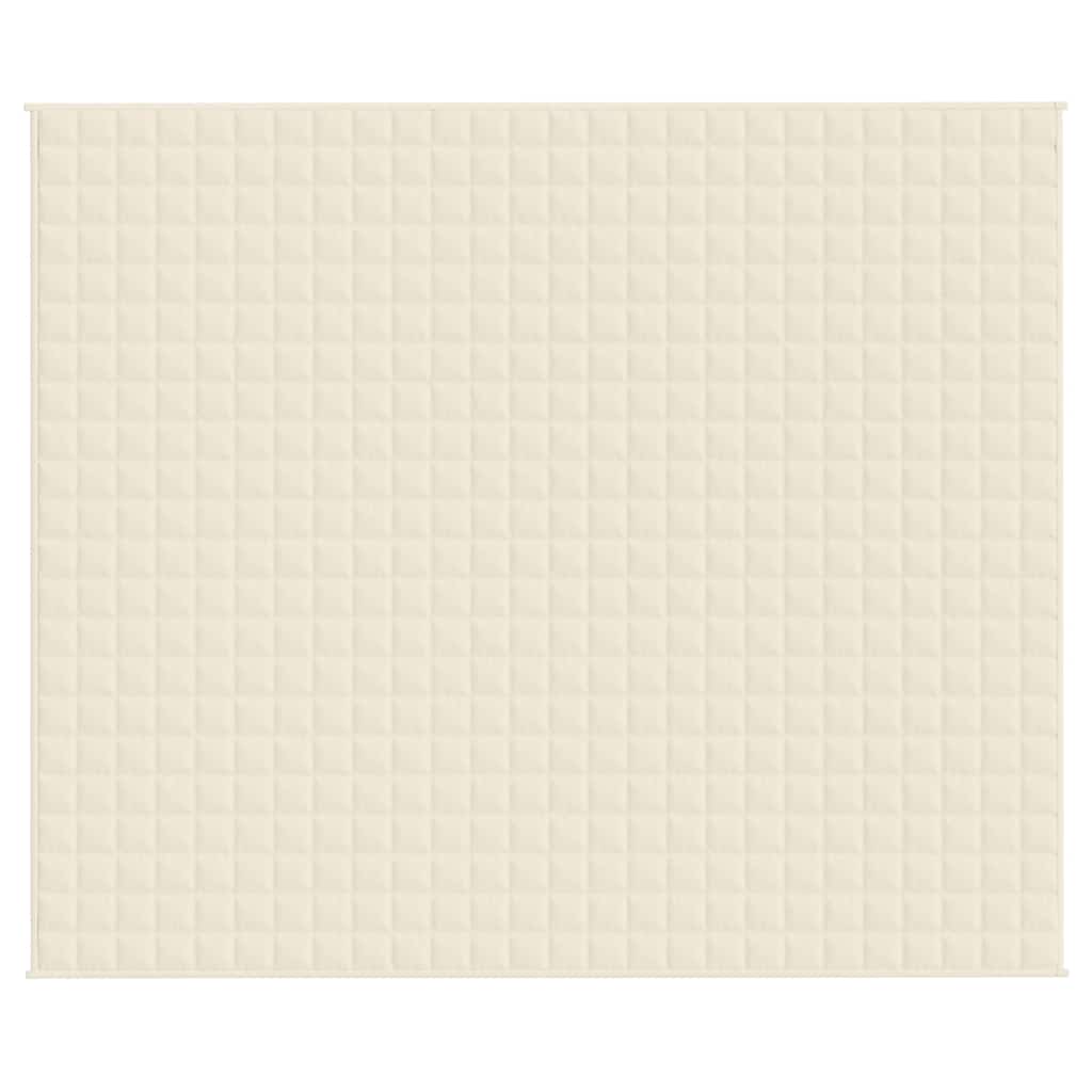 VIDAXL FAIBLAGE COUVERTURE 220X260 CM 15 kg Crème légère en tissu -colore
