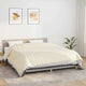 VIDAXL FAIBLAGE COUVERTURE 220X260 CM 15 kg Crème légère en tissu -colore