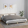 VIDAXL COUVERTURE DE FAIBLAGE AVEC COUVERTURE 155X220 CM 7 kg Fabric Gris