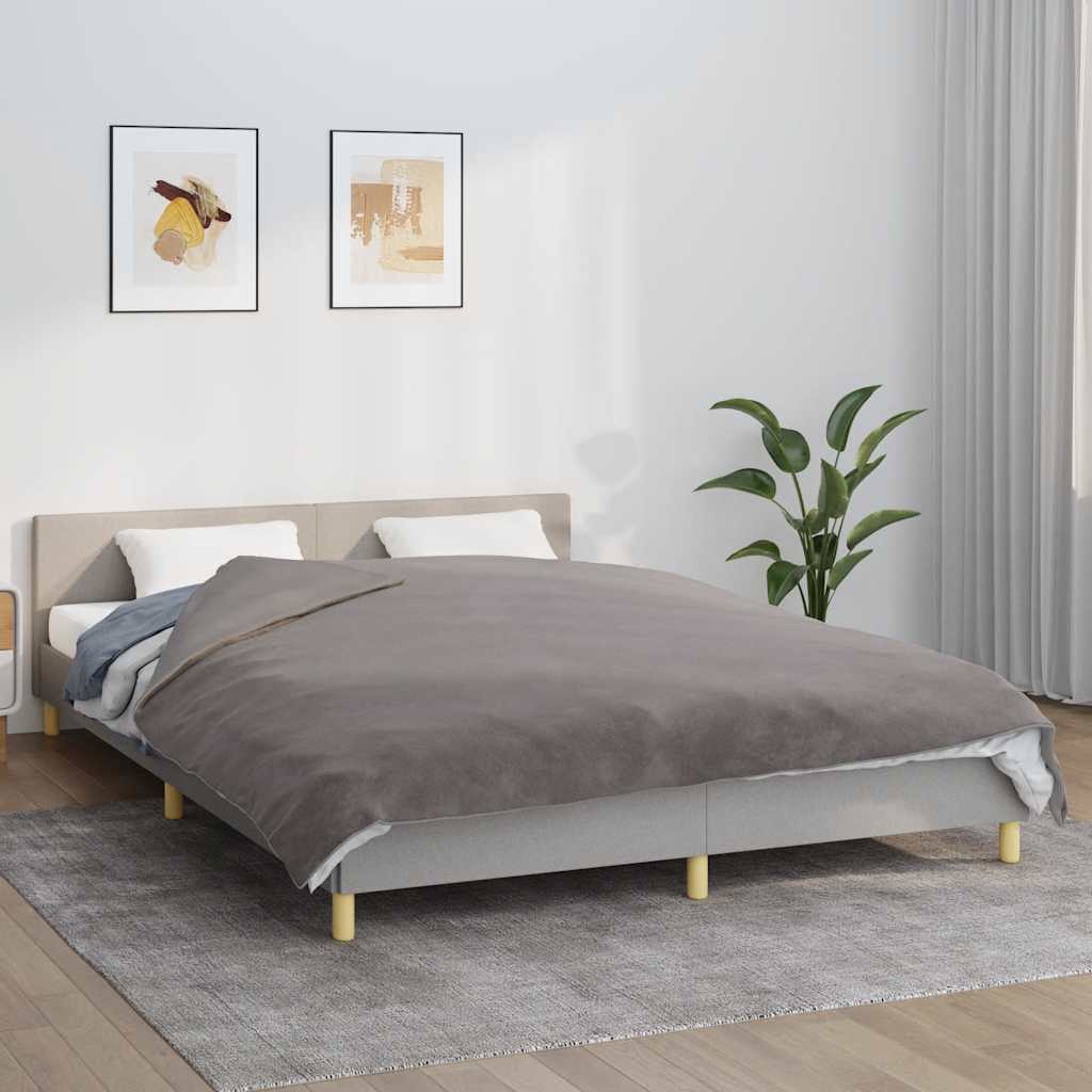 VIDAXL COUVERTURE DE FAIBLAGE AVEC COUVERTURE 200X200 CM 9 kg de gris de tissu