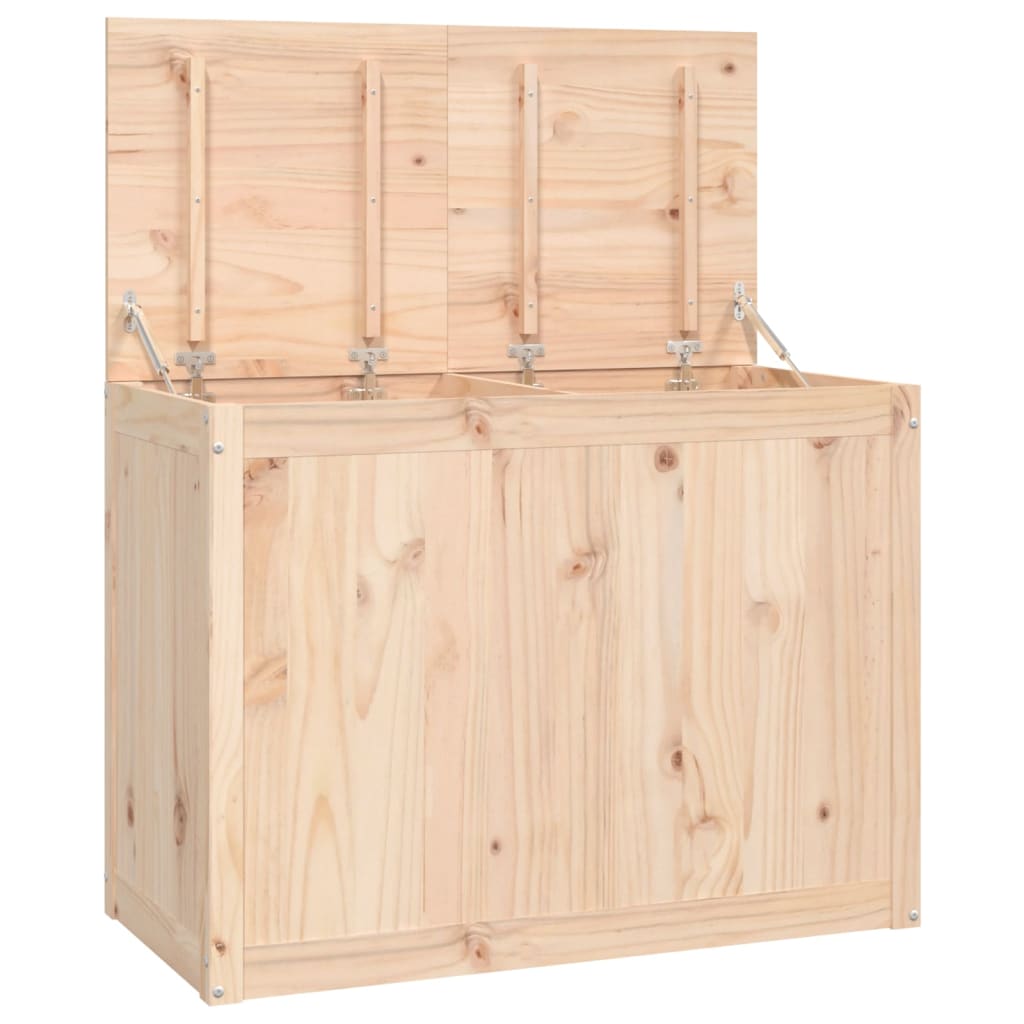 Panier à laverie Vidaxl 88.5x44x66 cm Pine solide