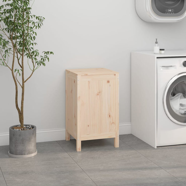 Vidaxx panier à linge 44x44x76 cm bois de pin massif