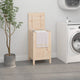 Vidaxx panier à linge 44x44x76 cm bois de pin massif