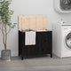 Vidaxl Basket 88.5x44x76 cm Pine solide noir