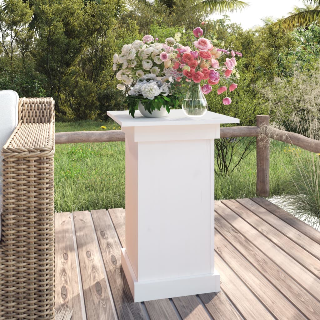 Vidaxl Flower Standard 40x40x60 cm Pine solide blanc