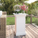 Vidaxl Flower Standard 40x40x60 cm Pine solide blanc