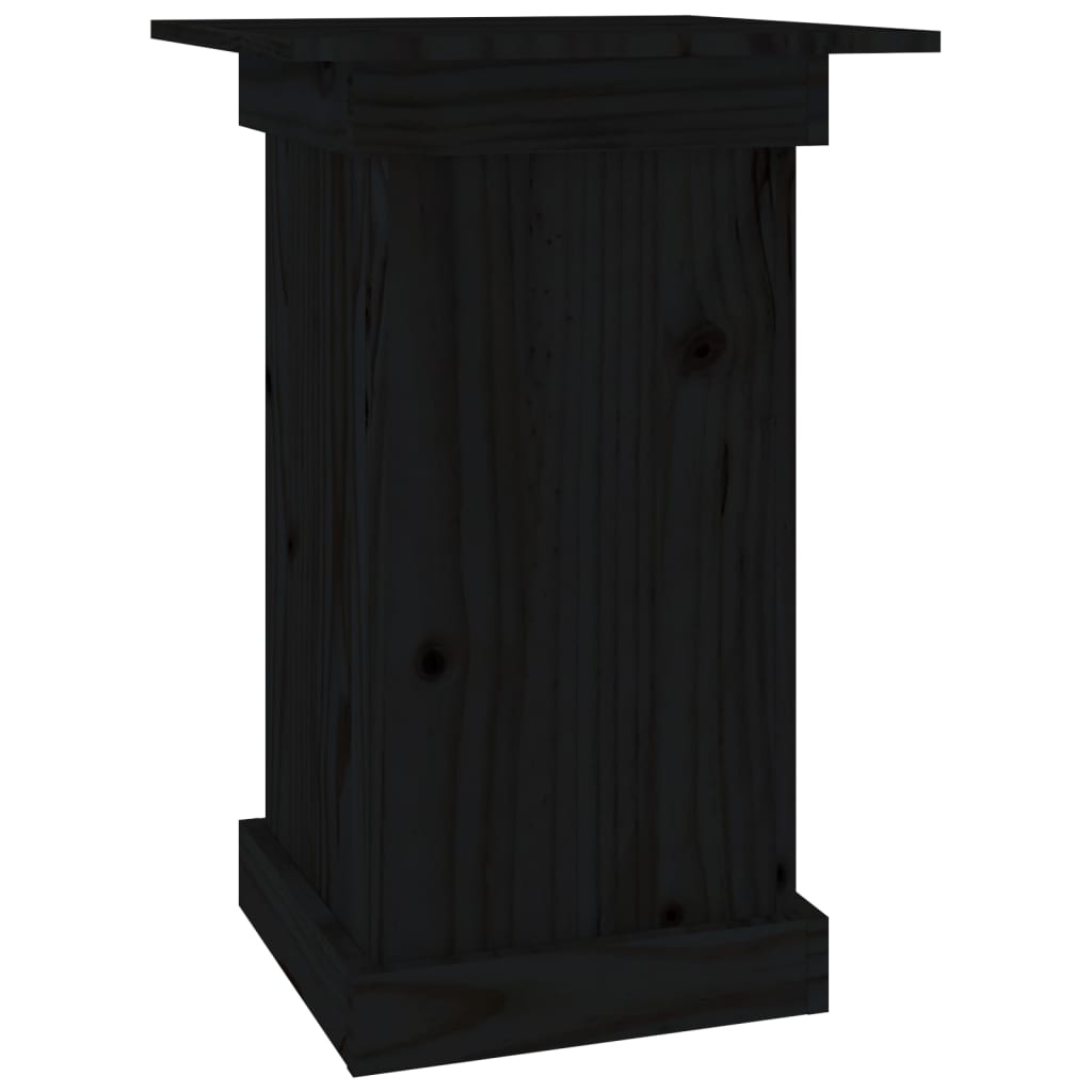 Vidaxl Flower Standard 40x40x60 cm Pine solide noir