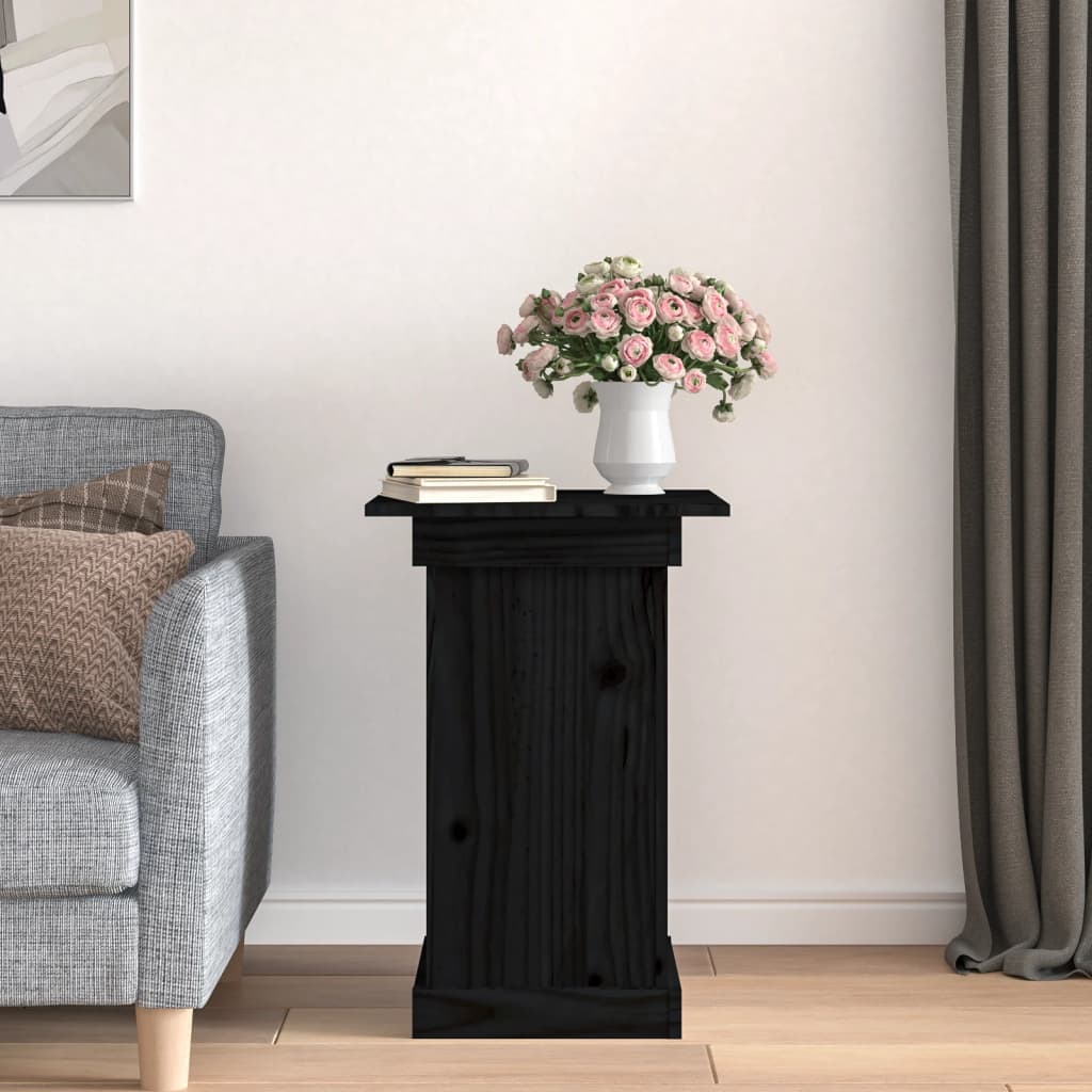 Vidaxl Flower Standard 40x40x60 cm Pine solide noir