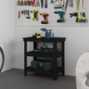 Vidaxl Workbench 78.5x50x80 cm Pine solide noir