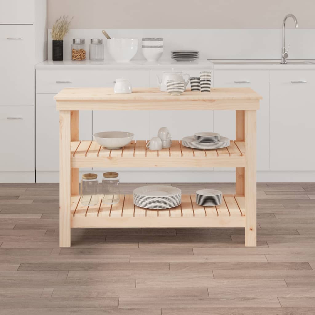 Etabli Vidaxx 110,5x50x80 cm bois de pin massif
