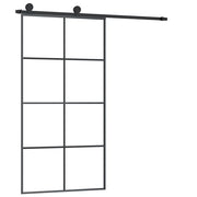 Vidaxl Porte coulissante avec pâte 102.5x205 cm en verre ESG et aluminium - afbeelding 2