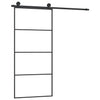 Vidaxl Porte coulissante avec pâte 90x205 cm Verre ESG et aluminium