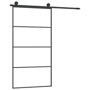 Vidaxl Porte coulissante avec pâte 102.5x205 cm en verre ESG et aluminium - afbeelding 5