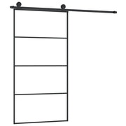 Vidaxl Porte coulissante avec pâte 102.5x205 cm en verre ESG et aluminium - afbeelding 2