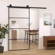 Vidaxl Porte coulissante avec pâte 102.5x205 cm en verre ESG et aluminium - afbeelding 1