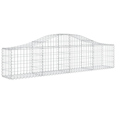 Vidaxl schanskorf voûté 200x30x40 60 cm fer galvanisé