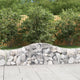 Vidaxl schanskorf voûté 200x30x40 60 cm fer galvanisé