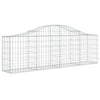 Vidaxl schanskorf voûté 200x30x60 80 cm fer galvanisé