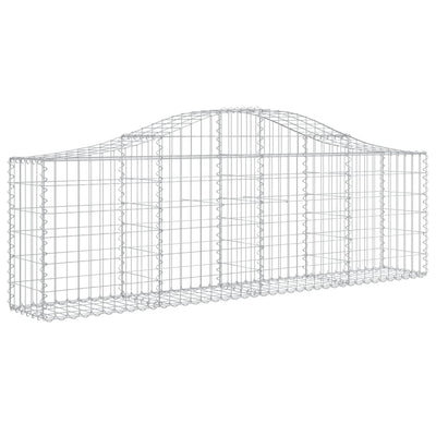 Vidaxl schanskorf voûté 200x30x60 80 cm fer galvanisé