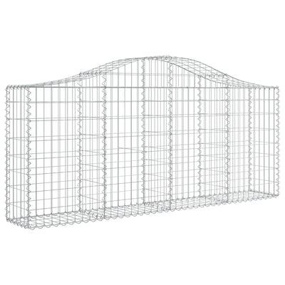 Vidaxl schanskorf voûté 200x30x80 100 cm fer galvanisé