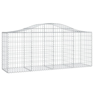 Vidaxl schanskorf voûté 200x50x80 100 cm fer galvanisé