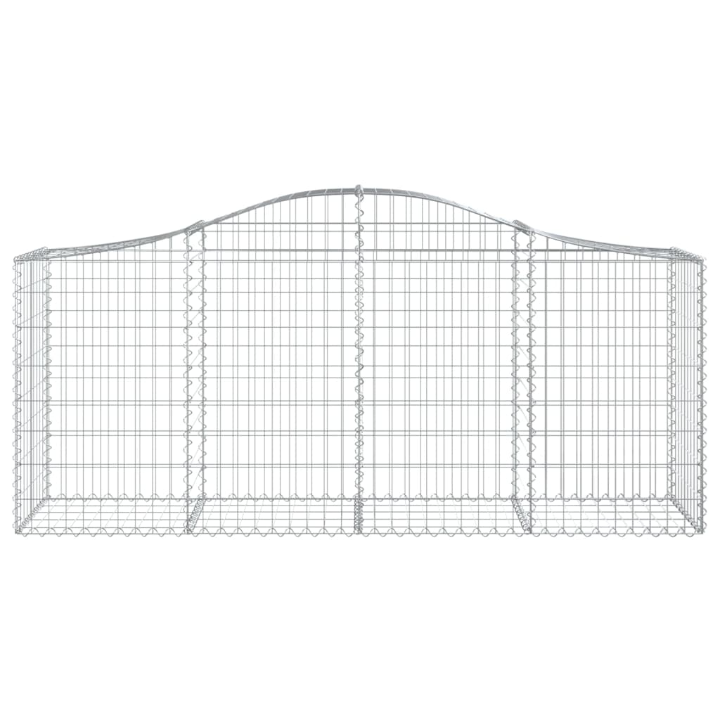 Vidaxl schanskorf voûté 200x50x80 100 cm fer galvanisé