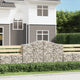 Vidaxl schanskorf voûté 200x50x120 140 cm fer galvanisé