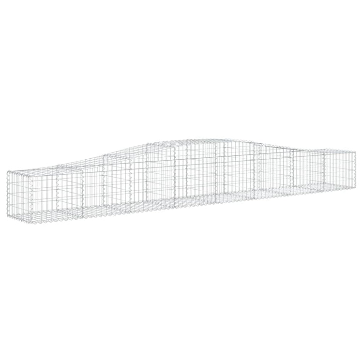 Vidaxl schanskorf voûté 400x50x40 60 cm fer galvanisé