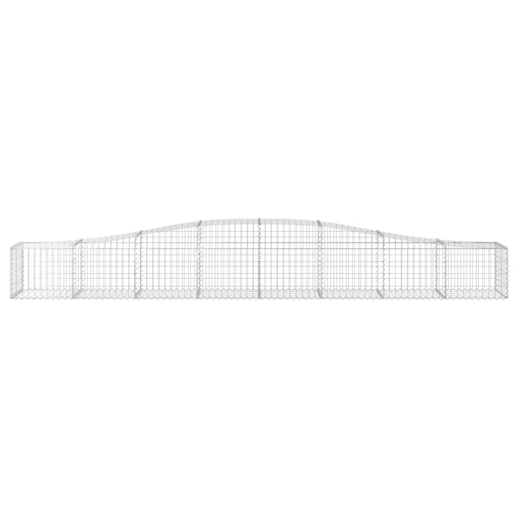 Vidaxl schanskorf voûté 400x50x40 60 cm fer galvanisé