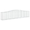 Vidaxl schanskorf voûté 400x50x80 100 cm fer galvanisé