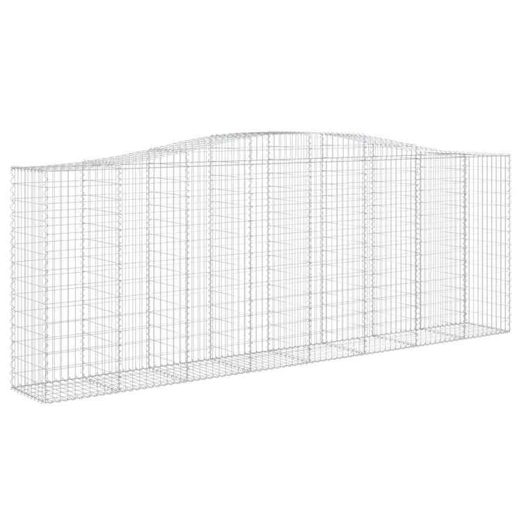 Vidaxl Schanskorf Voûté 400x50x140 160 cm fer galvanisé