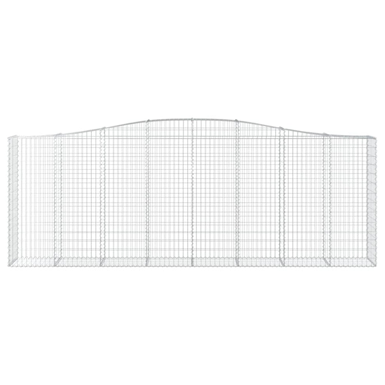 Vidaxl Schanskorf Voûté 400x50x140 160 cm fer galvanisé