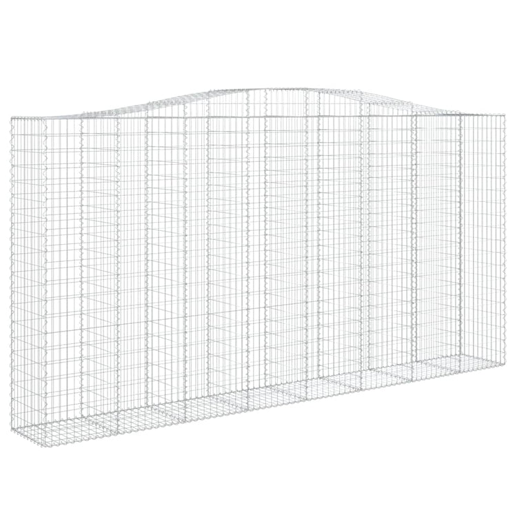 Vidaxl Schanskorf Vaulté 400x50x200 220 cm fer galvanisé