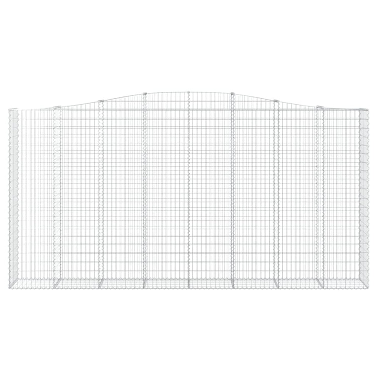Vidaxl Schanskorf Vaulté 400x50x200 220 cm fer galvanisé