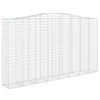 Vidaxl Schanskorf Voûté 400x50x220 240 cm fer galvanisé