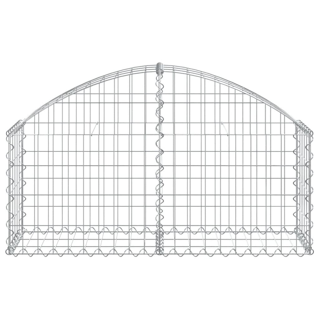Vidaxl schanskorf voûté 100x30x40 60 cm fer galvanisé