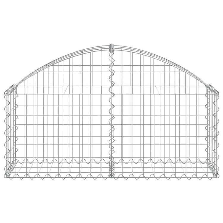Vidaxl schanskorf voûté 100x30x40 60 cm fer galvanisé