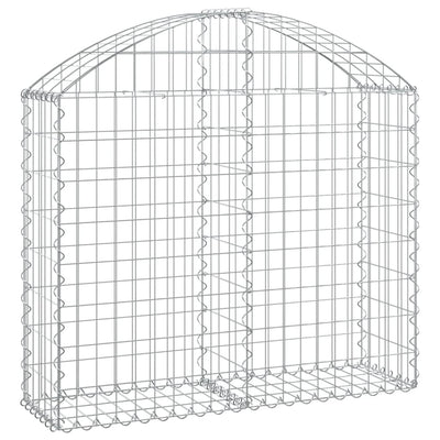Vidaxl schanskorf voûté 100x30x80 100 cm fer galvanisé