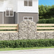 Vidaxl Schanskorf Vaulté 100x30x120 140 cm fer galvanisé