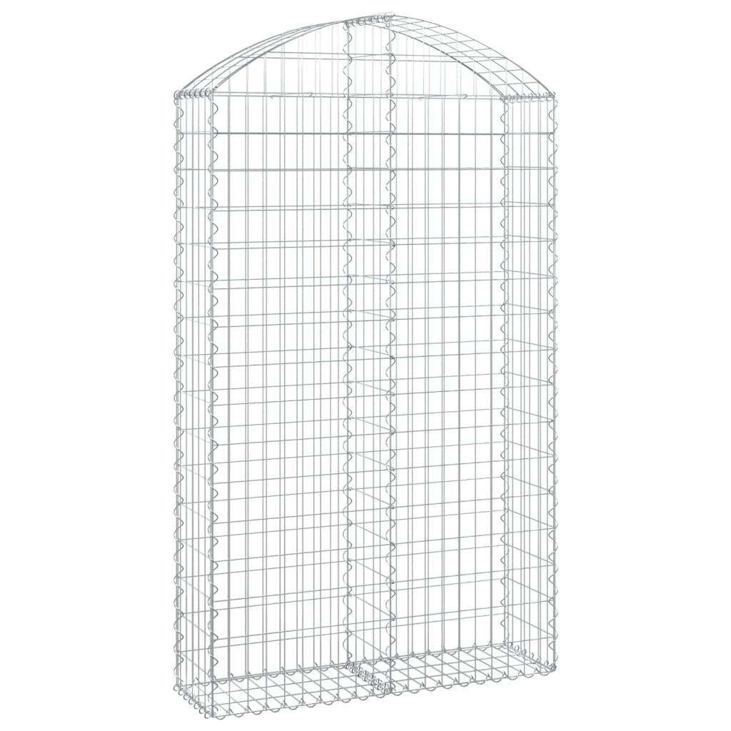 Vidaxl Schanskorf Voûté 100x30x160 180 cm fer galvanisé