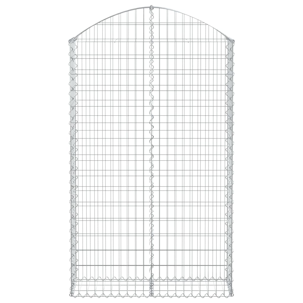 Vidaxl Schanskorf Voûté 100x30x160 180 cm fer galvanisé
