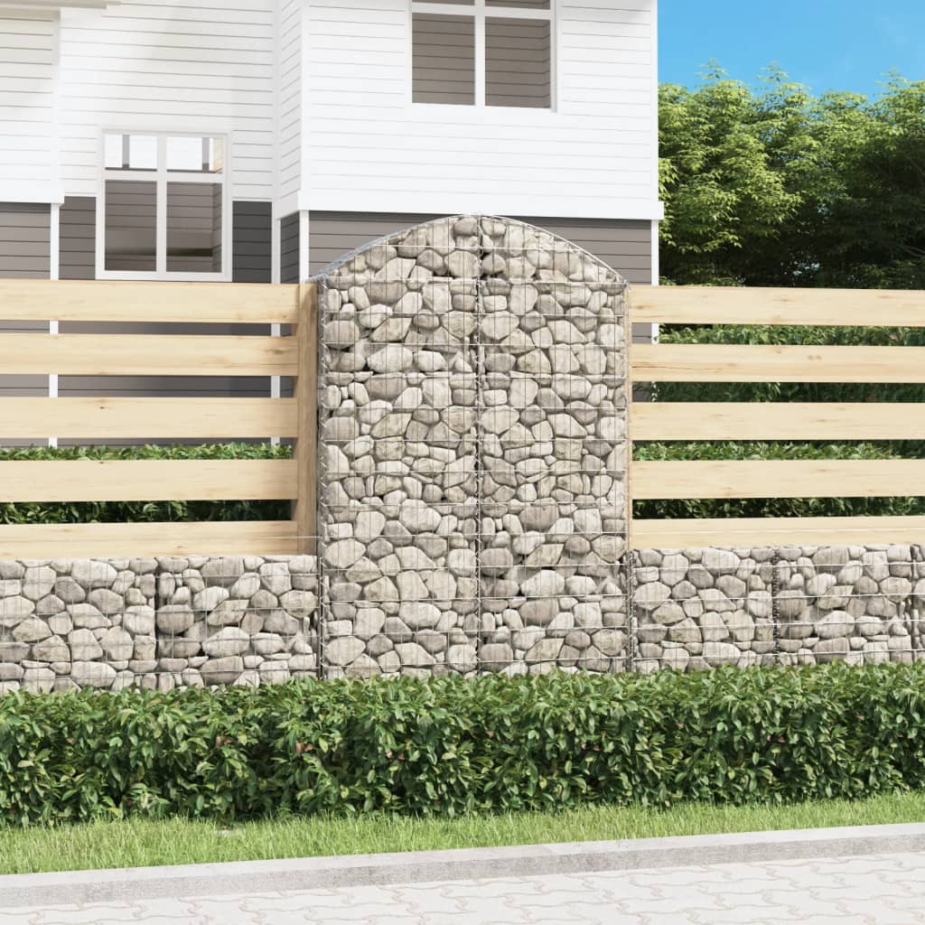 Vidaxl Schanskorf Voûté 100x30x160 180 cm fer galvanisé