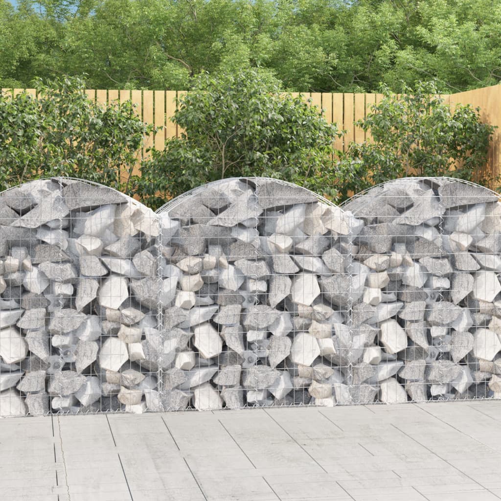 Vidaxl Schanskorf Voûté 100x50x100 120 cm fer galvanisé