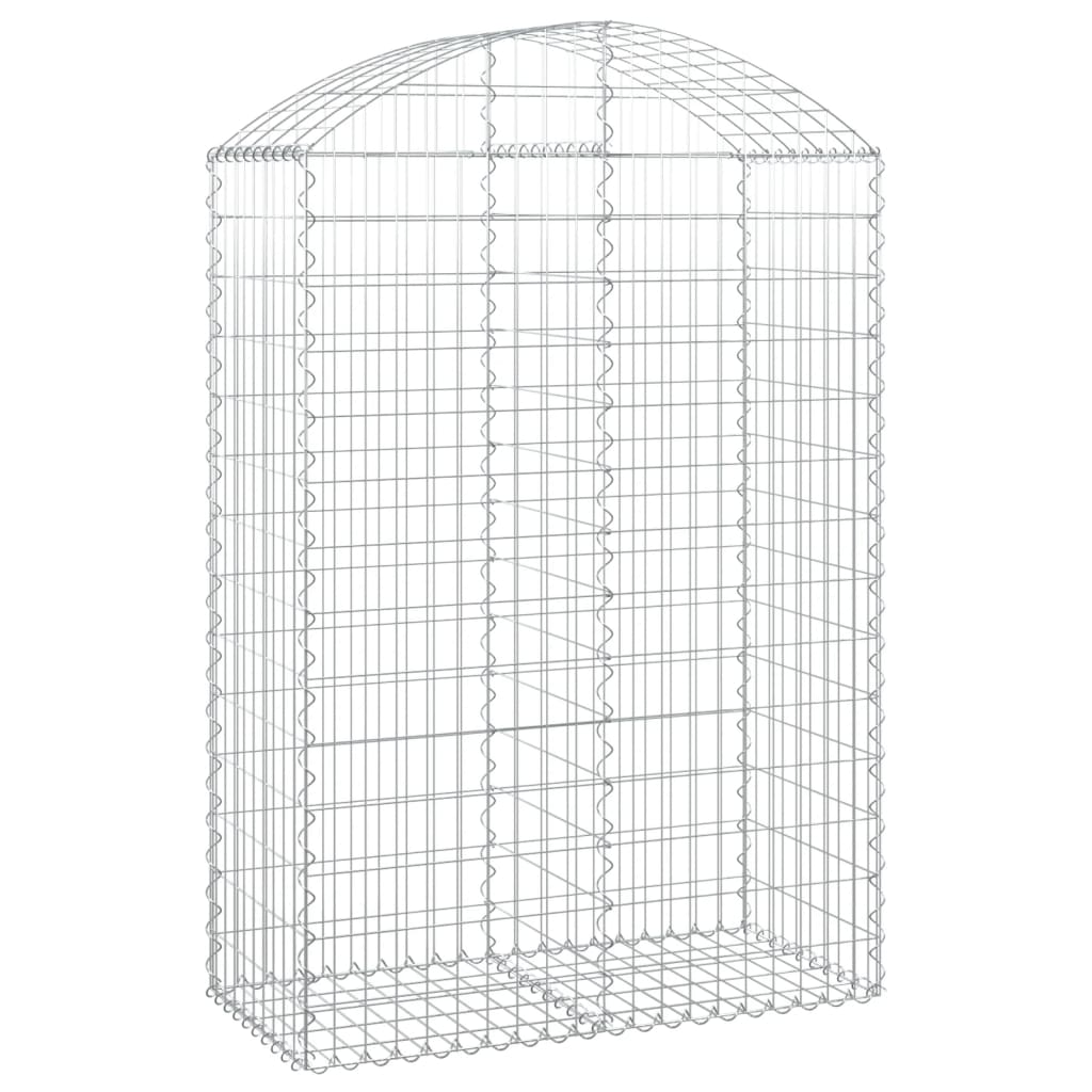 Vidaxl Schanskorf Voûté 100x50x140 160 cm fer galvanisé