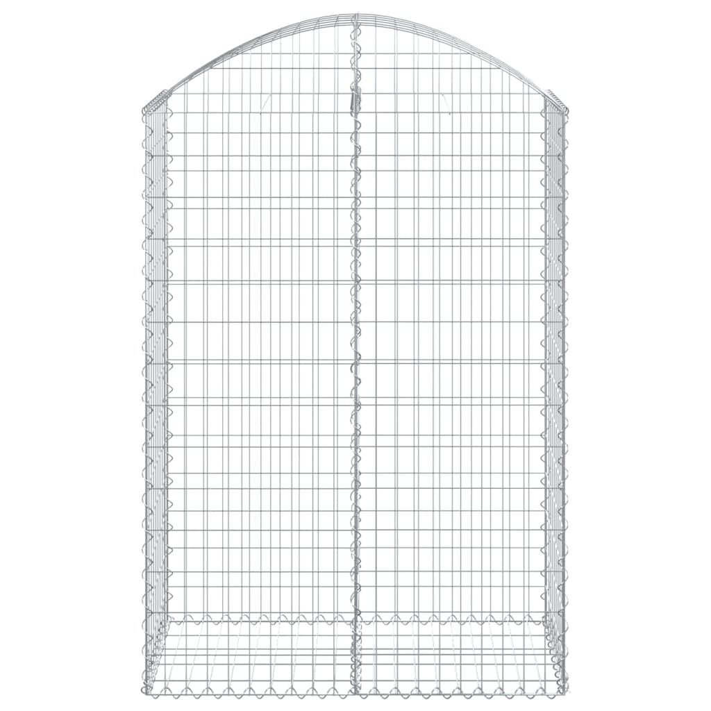 Vidaxl Schanskorf Voûté 100x50x140 160 cm fer galvanisé